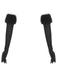 Faux Fur Trim Long Gloves - vintage fashion, retro style