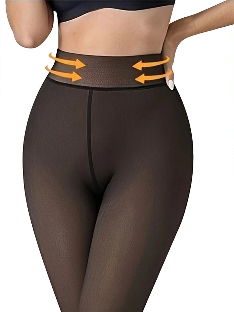 Fleece-Lined Thick Anti-Snag Warm Opaque Tights - vintage fashion, retro style