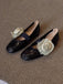 Removable 3D Floral Faux-Lambskin Mary Jane Flat Shoes, vintage fashion, retro style, classic design, women, elegant