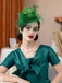 Floral Feather Fascinator Hat With Veil - vintage fashion, retro style