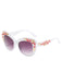 Floral Plastic Gradient Sunglasses — vintage elegance for the modern woman