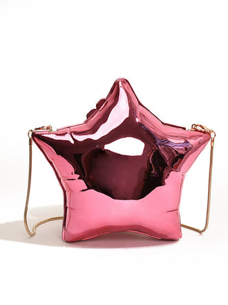 Funny Five Pointed Star Chain Crossbody Bag - vintage fashion, retro style