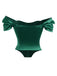 1930s Solid Satin Herringbone Court Style Top