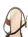 She finds her vintage story in this Glitter PU Leather High Heel Sandals