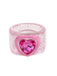 Glittery Pink Diamond Heart Ring - vintage fashion