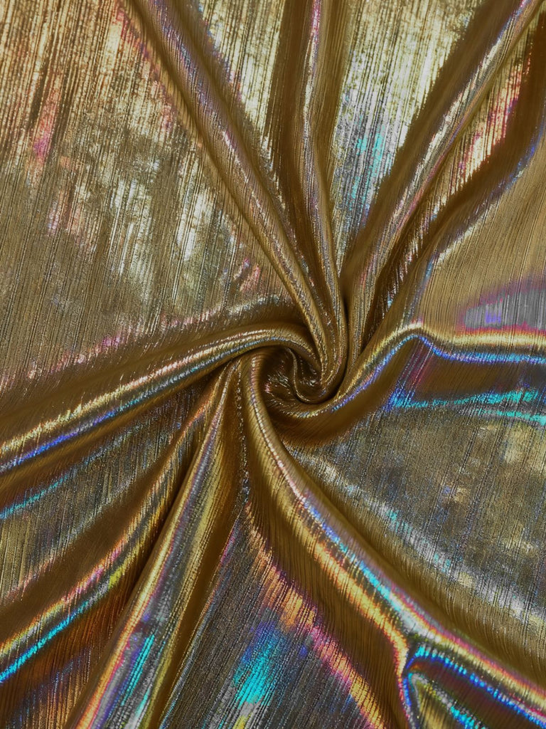 Gold 1930s Metallic Textured Bow Cowl Neck Dress - vintage dress, retro fashion, elegant red