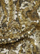 Gold 1950s Off-Shoulder Sequined Swing Dress - vintage dress, retro fashion, rockabilly