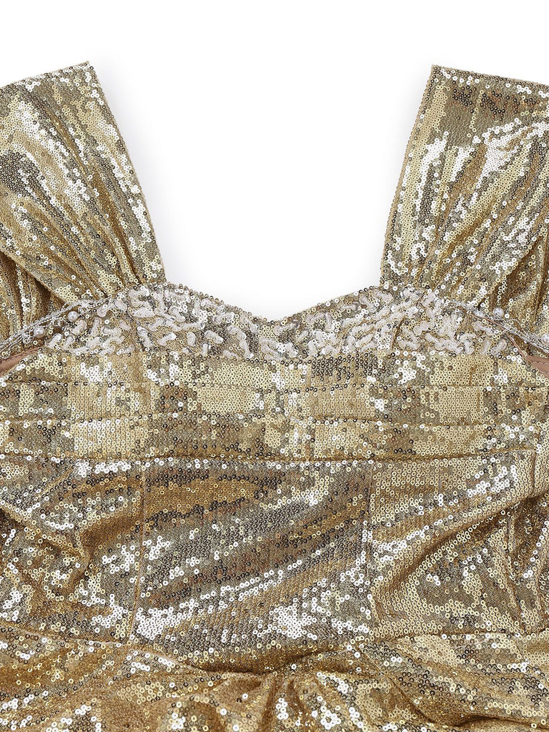 Off-Shoulder Sequined Maxi Dress | Formal Evening Gown Cocktail Dress Gold Off-Shoulder Sequined Maxi Dress | Formal Evening Gown Cocktail Dress Gold