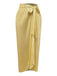 Gold 1980s Ruched One-Piece Swimsuit & Cover Up - vintage swimsuit, pin-up style, glamorous gold