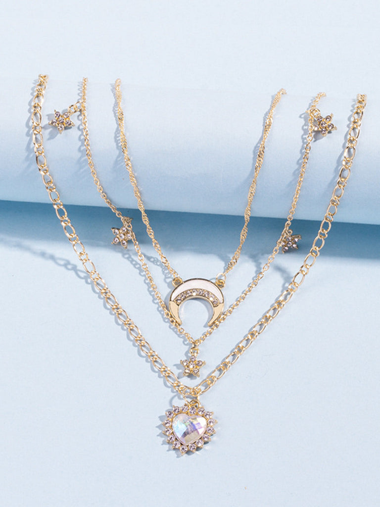 Gold-Layered-Celestial-Rhinestone-Heart-Pendant-Necklace, lace