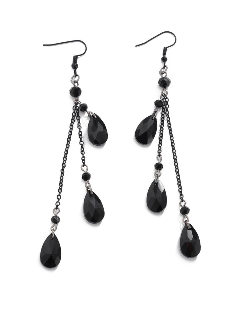 Gothic Waterdrop Pendant Earrings - vintage fashion, retro style