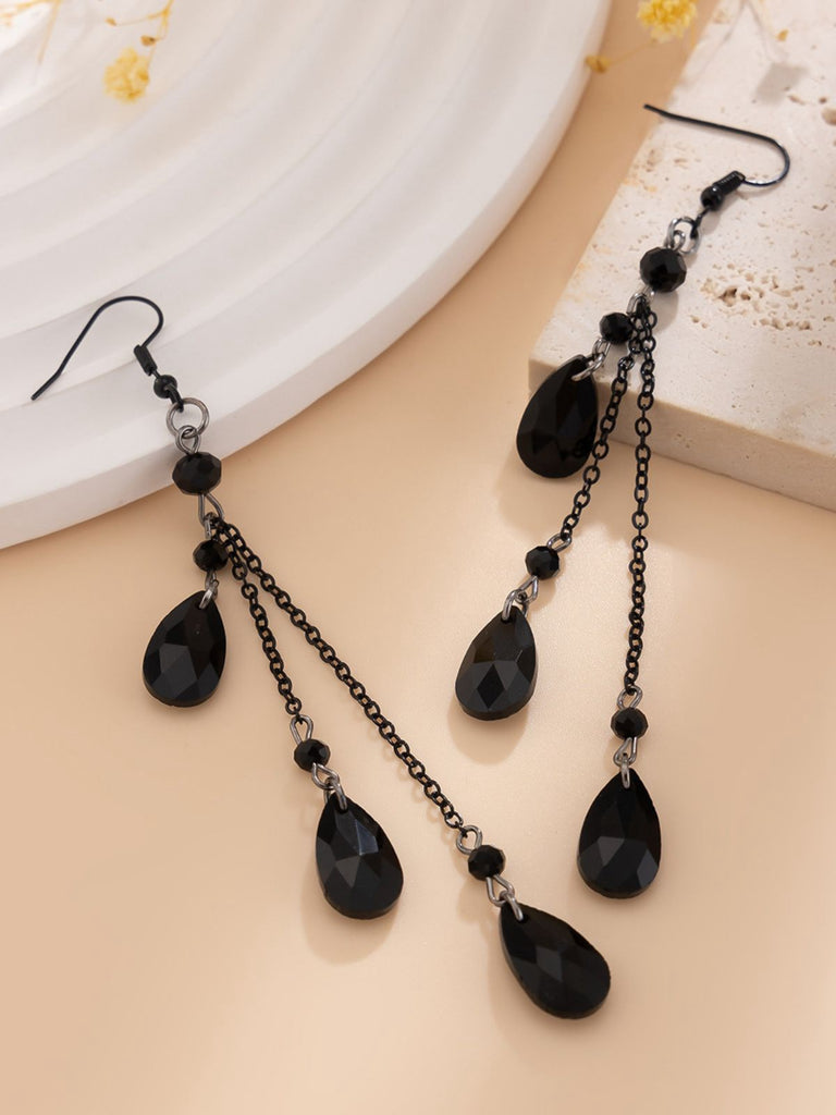 Gothic Waterdrop Pendant Earrings - vintage fashion, retro style