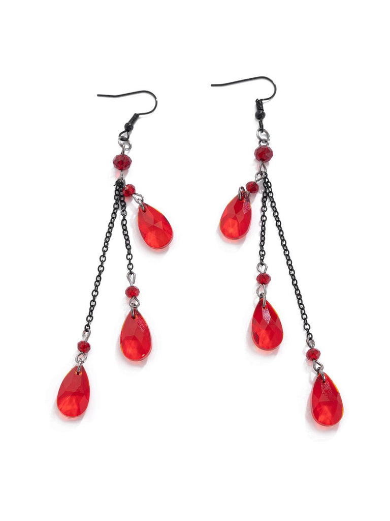 Gothic Waterdrop Pendant Earrings - vintage fashion, retro style