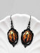 Gothic Witch Bats Skull Halloween Drop Earrings - vintage fashion, retro style