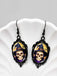 Gothic Witch Bats Skull Halloween Drop Earrings - vintage fashion, retro style