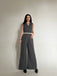 Gray 1940s V-Neck Lapel Lace-Patchwork Jumpsuit, vintage romper, retro jumpsuit - perfect for women who love vintage and retro fashion