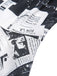 Gray 1970s Spaghetti Straps Cowl Neck Newspaper Dress, vintage dress, retro fashion - perfect for women who love vintage and retro fashion