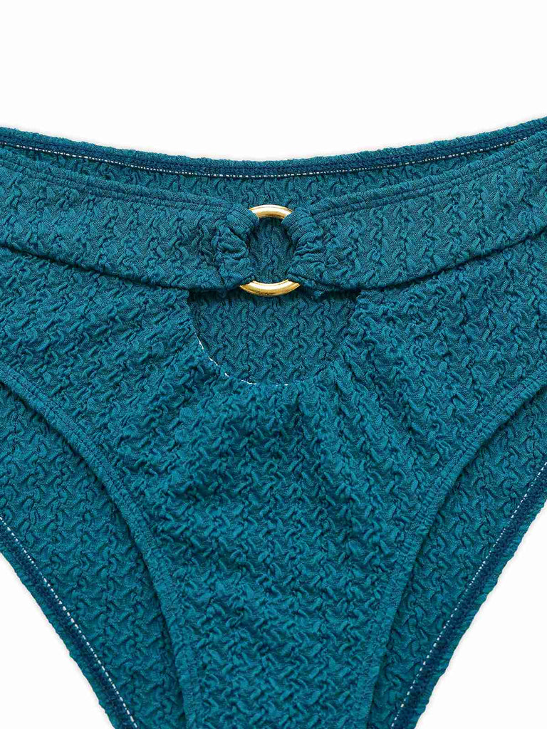 Green 1930s Cut-out Halter Lace-up Bikini Set - vintage fashion, retro style