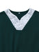 Green 1930s Plaid Lace Patchwork V-Neck Dress - vintage dress, retro fashion