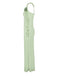 Green 1930s Spaghetti Strap 3D Flower Maxi Dress - vintage dress, retro fashion