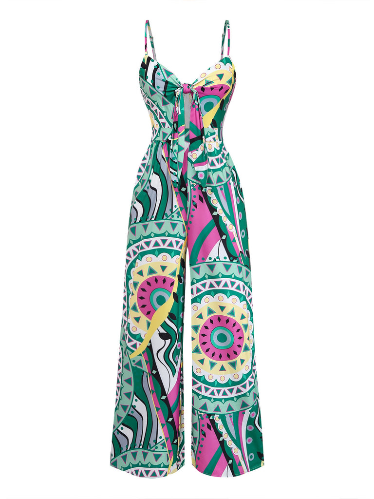 Green 1930s Vintage Classic Jumpsuit 3