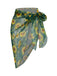 Green 1940s Chiffon Sunflowers Cover-up, vintage fashion, retro style - perfect for women who love vintage and retro fashion