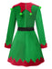 Green 1940s Christmas Elf Dress Set - vintage dress, retro fashion
