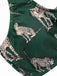 Green 1940s Leopard Halter Split Swimsuit, vintage swimsuit, pin-up swimwear - perfect for women who love vintage and retro fashion