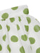 Green 1940s Schiffon Polka Dots Skirt — 1940s femininity that moves with her mood