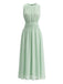 Elegant Pale Green 1940s Vintage Dress 3