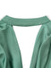 Green 1940s Solid Mock Jumpsuit - vintage romper, retro jumpsuit, playful style for vintage lovers