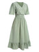 1940s Swiss Dots Ruffle Hem | 1940s | vintage dress, retro fashion