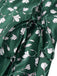 Green 1940s V-Neck Floral Dress — the kind of 1940s dress that makes strangers smile