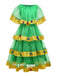 This Green 1950s Christmas Tree Costume With Bell whispers 1950s secrets to those who notice
