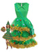 She slips into this Green 1950s Christmas Tree Tiered Dress Set and suddenly it's a 1950s daydream