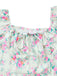 Green 1950s Floral Square Neck Dress 5