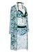 Green 1950s Halter Plants Print Swimsuit & Cover-Up: 1950s Riviera elegance, reimagined for her