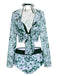 Green 1950s Halter Plants Print Swimsuit & Cover-Up — because 1950s glamour never goes out of style