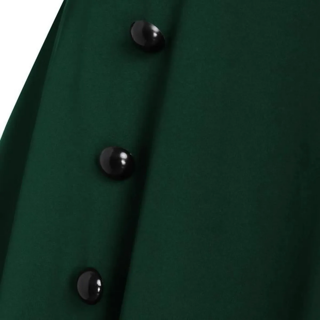 Green 1950s Lace Patchwork Swing Dress — vintage elegance for the modern woman