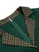 Green 1950s Plaid Patchwork Lapel Dress, vintage dress, retro fashion, rockabilly, pin-up fashion - perfect for women who love vintage and retro fashion