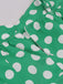 Green 1950s Polka Dot Spaghetti Strap Dress - vintage dress, retro fashion, rockabilly