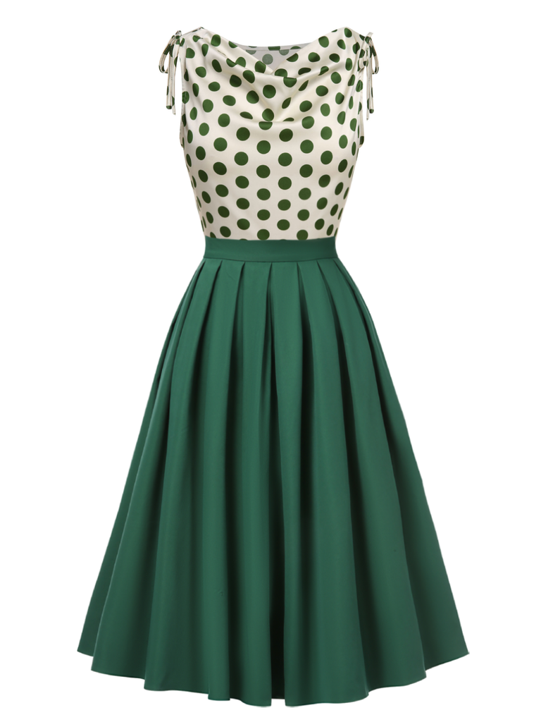 Green 1950s Solid Pleated Skirts Green 1950s Solid Pleated Skirts