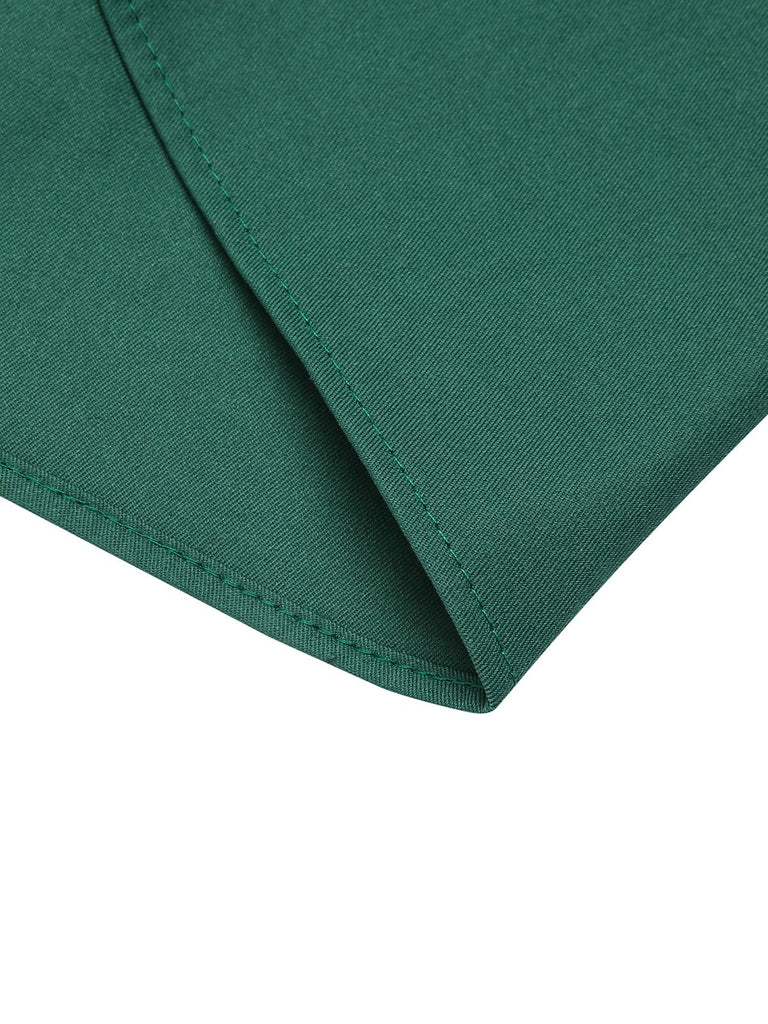 Green 1950s Solid Pleated Skirts: timeless style reimagined