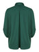 Green 1950s Solid Ribbon Collar Satin Blouse, vintage top, retro blouse - perfect for women who love vintage and retro fashion