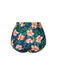 Green 1950s Spaghetti Strap Floral Swimsuit — 1950s poolside glamour meets sun-drenched confidence