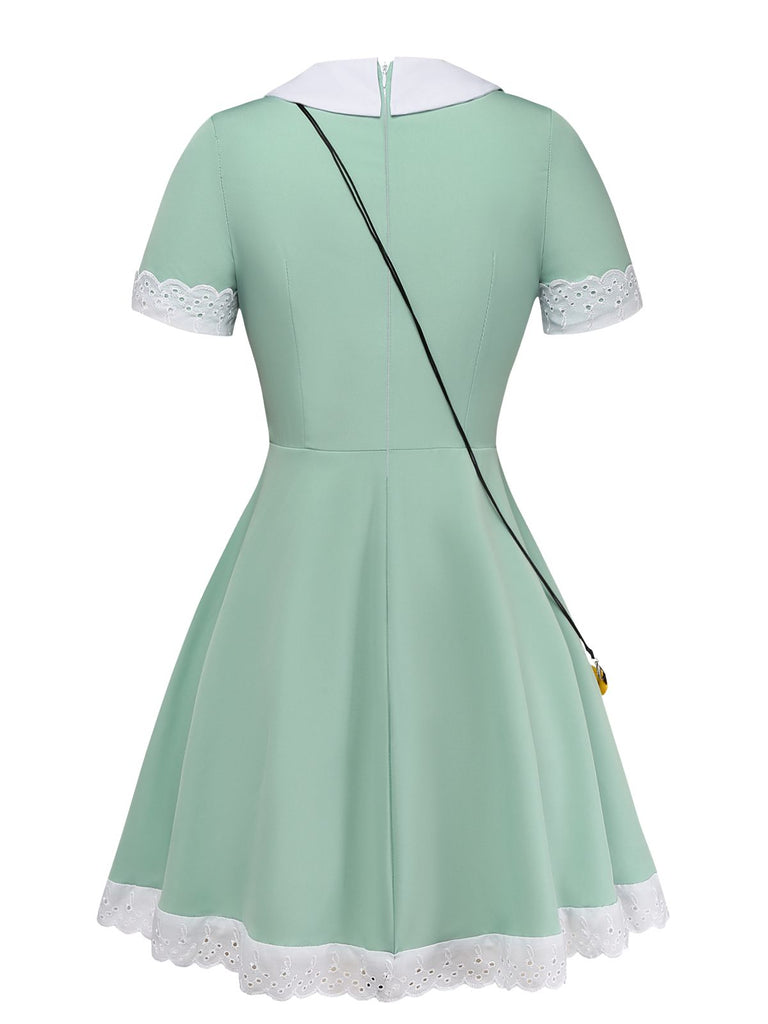 star butterfly green dress 1950s Cosplay Costume Set Womens Chiffon Tops Colour:green meta-related-collection-Prom-Dresses Cocktail Dress Prom Dresses