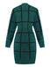 Green 1960s Crew Neck Plaid Knit Sweater Dress - vintage dress, retro fashion