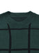 Green 1960s Crew Neck Plaid Knit Sweater Dress - vintage dress, retro fashion