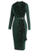 Green 1960s Glitter Patchwork Belted Dress, vintage dress, retro fashion - perfect for women who love vintage and retro fashion