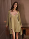 Green 1960s Lace Slit Nightgown & Robe, vintage fashion, retro style - perfect for women who love vintage and retro fashion